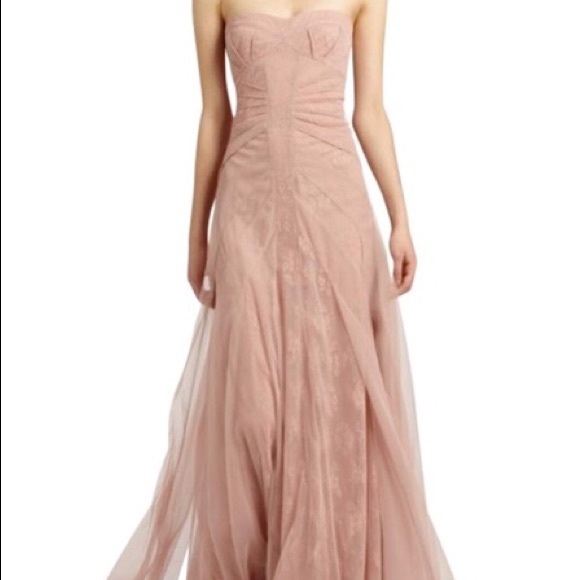 bcbg pink long dress